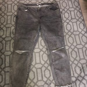 Refuge Gray washed Denim jeans. Size 22 plus